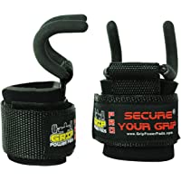 Levantamiento de Peso Rod ganchos resistentes neopreno acolchado muñeca envuelve con resistente Rod ganchos de…